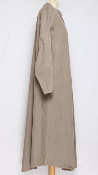 Платье Бохо вельветовое "СТОЙКА ЗАЩИП РОЗОЧКИ" бежевое, хаки до р.54