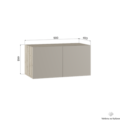 Заря прихожая с 2 пеналами и антресолью ПВШ Дуб делано/Кашемир