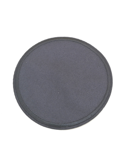 Термоаппликация однотонная круг синий,  80*80 мм