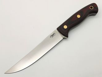 Нож Meat Master сталь N690 микарта красно-черная