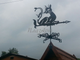 флюгер на крышу Кошка