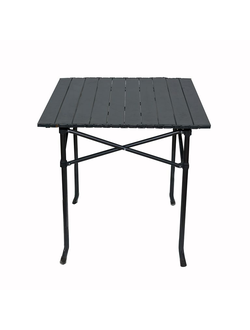 Стол раскладной металлический, коричневый большой (размер: 60*60*50 см.) HBA-1009-02