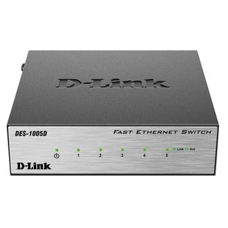 Коммутатор D-Link DES-1005D/O2B, 5x100Mb