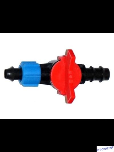 Кран стартовый для трубки с поджимом 12мм х 16мм
