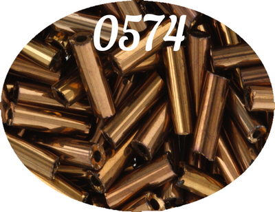 Стеклярус Zlatka 6мм 10гр цвет № 0574 бронза