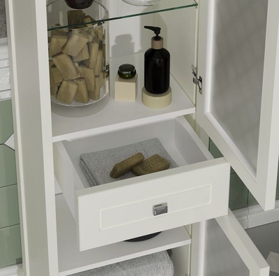 Пенал Opadiris Омега 45 слоновая кость, левый