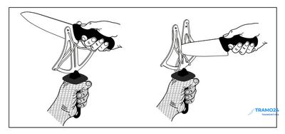 Мусат-бабочка, Приспособление для правки ножей - 24644/080