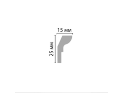 Плинтус потолочный гладкий DECOMASTER D111ДМ (25*15*2000мм)