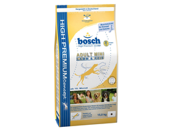 Корм для собак Bosch (Бош) Mini Adult Ягненок с Рисом 15 кг