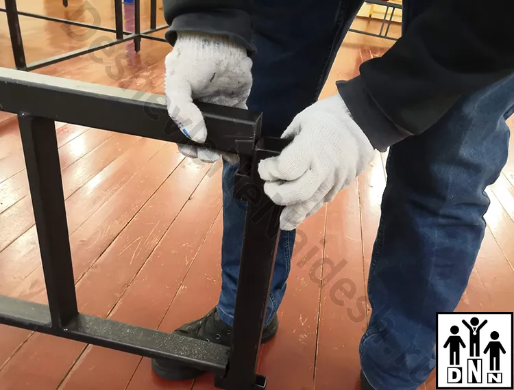 Монтаж ринга на помосте