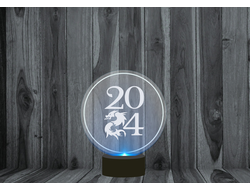 Светильник 3D, ночник год Дракона №6