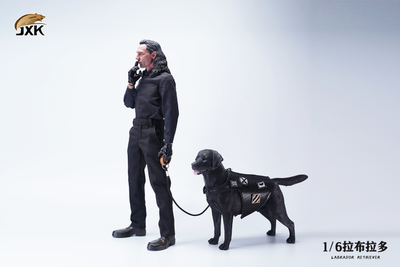 Лабрадор-ретривер (черный) - Коллекционная ФИГУРКА 1/6 scale Labrador (JXK089A) - JXK