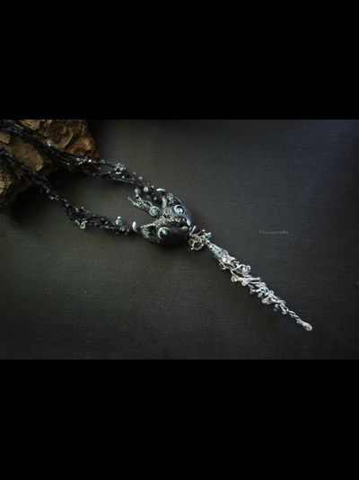 Волшебное колье-оберег &quot;Всеокий Оракул Снов&quot; (натуральные александриты, флюориты)