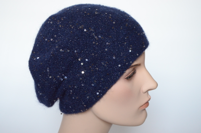 Визио итальянский берет синего цвета для женщин фото