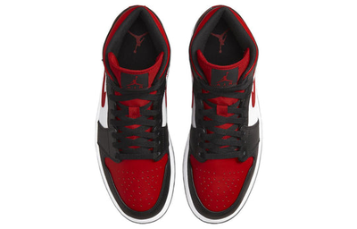 купить мужские кроссовки Nike Air Jordan 1 Mid Bred Toe 554724-079 в магазине Nike