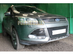 Защита радиатора Ford Kuga II 2013-2016 black PREMIUM