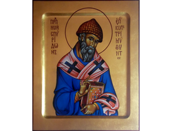 Спиридон Тримифунтский, святитель. Рукописная православная икона.