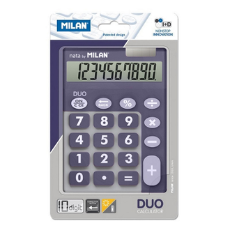Калькулятор Milan 10-разряд,в чехле, двойное питание, фиолетов 150610TDPRBL