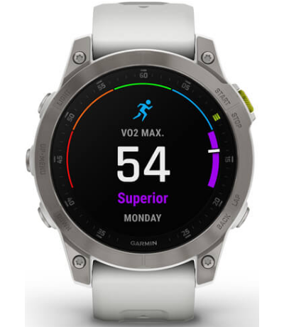 Умные часы Garmin EPIX gen 2 Sapphire, титановый белый