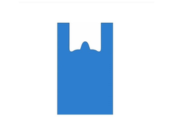 Пакет Майка ПНД 24+12х45 (10 мкм) синий Солпласт (100шт./уп.)