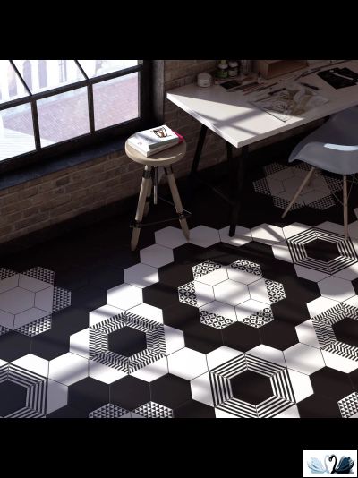 Керамогранит Керама Марацци Буранелли белая SG23000N напольная керамическая шестиугольник