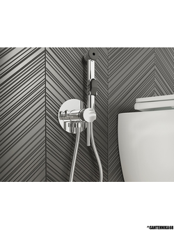 Встраиваемый смеситель с гигиеническим душем IDDIS 003SBR0i08 скрытого монтажа