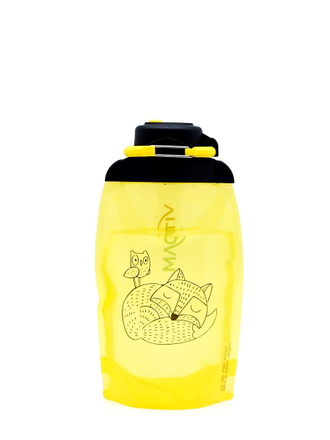 Складная бутылка для воды арт. B050YES-1304 с рисунком