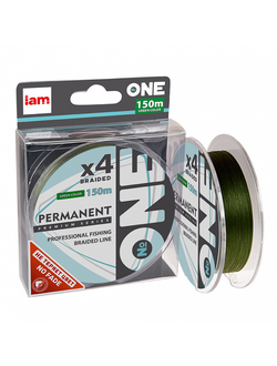 Шнур плетеный ONE Permanent 4X-150м 0.30mm (green)