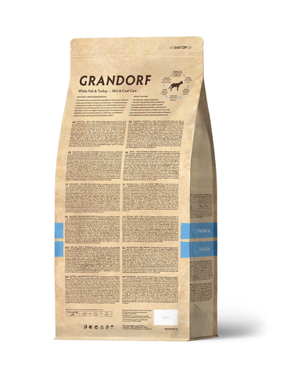 Grandorf (Грандорф) сухой корм для взрослых кошек Белая рыба с рисом, 400 г
