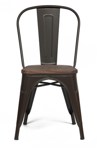 Стул Secret De Maison VIP Loft Chair (mod. 011) металл/сиденье: дерево береза, 36*36*85см, коричневый/brown