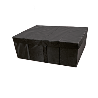 Короб для хранения с крышкой складной, черный (разные размеры)