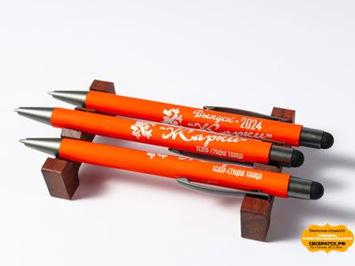 Металлическая ручка-стилус с гравировкой ТСТ Жарки