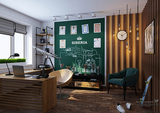 Зеленая грифельная краска Siberia