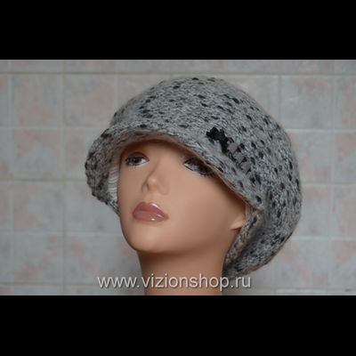 Зимняя кепка для женщин Италия Vizio 5520 серая