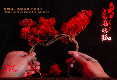 Диорама с подсветкой "Скалы и дерево" - КОЛЛЕКЦИОННАЯ ДИОРАМА 1/6 Fox goblin (YMT087C) - YMTOYS