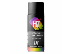 Краска структурная для пластика Черная аэрозольная  520мл  H7