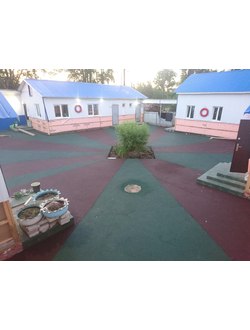 Укладка покрытия из резиновой крошки / 1м2