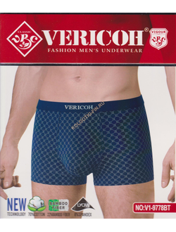 Трусы боксеры хлопок с бамбуком Vericoh № V1 9778 BT