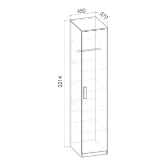 Румика Шкаф-пенал ШП