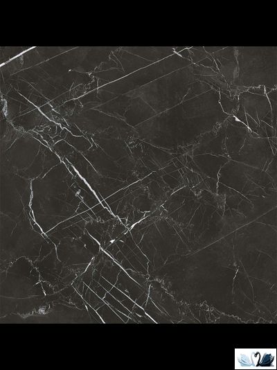 Керамогранит Zerde Tile Royal black 60х60 см глянцевый