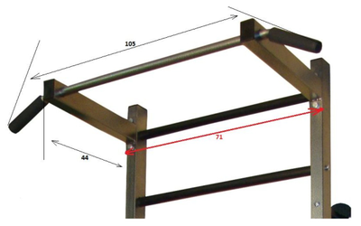 Стойка PRO-T + брусья Б-ПС + доска ДП-PRO