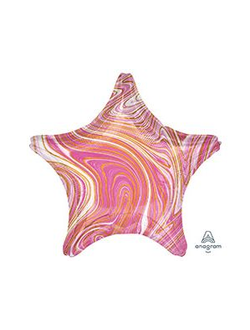 А Б/РИС ЗВЕЗДА 19" Мрамор Pink