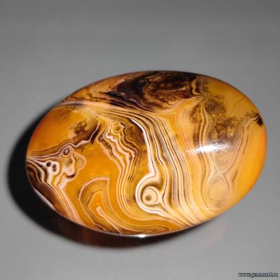 Агат, галтель. Мадагаскар. 61*45*24мм