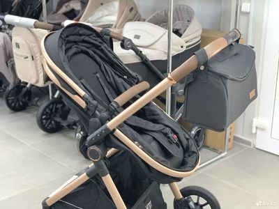 Детская коляска 2 в 1 Luxmom V2 Черный