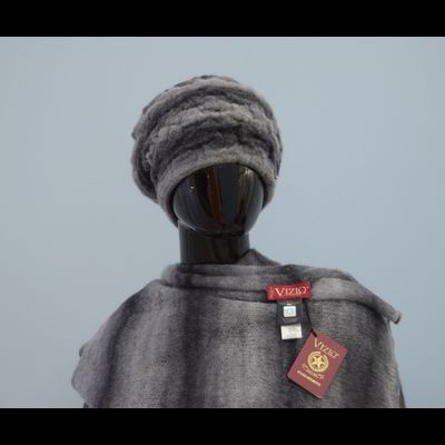 Итальянский палантин Vizio 7014 SX темно - серый