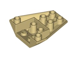 Wedge 4 x 4 Triple Inverted with Connections between 4 Studs, Tan (13349 / 6146882 / 6390161)