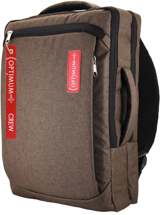Рюкзак сумка для ноутбука 15.6 - 17.3 дюймов Optimum, коричневый