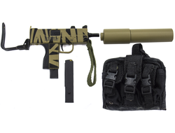 Пистолет-пулемет MAC-11 с подсумками для магазинов 1/6 (VM-019) - VTS Toys