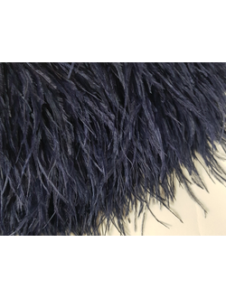 Перья страуса 10-15см ГЛУБОКИЙ СИНИЙ