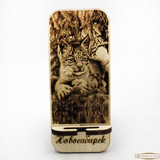 Подставка под телефон «Рысь» Новосибирск  сувенир